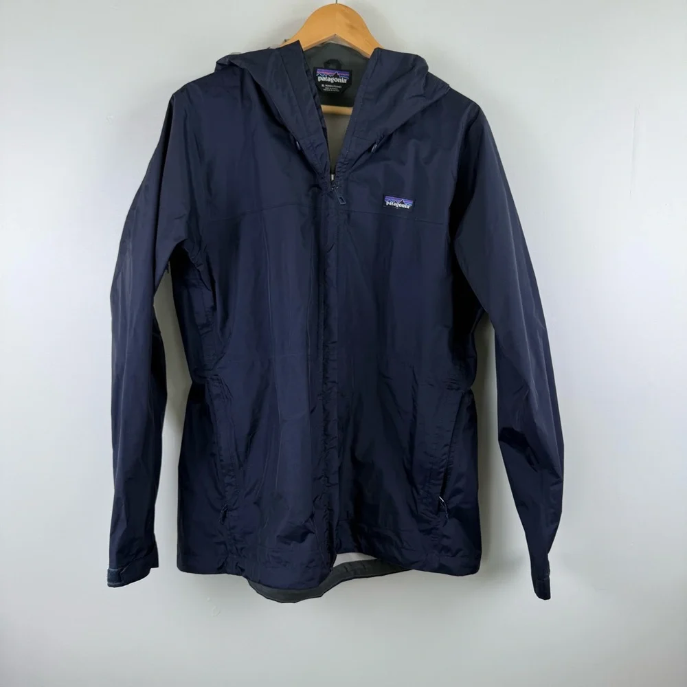 Patagonia Women's Torrentshell Jacket Style # 83807 NVYB Navy Blue Size XL - Picture 2 of 9